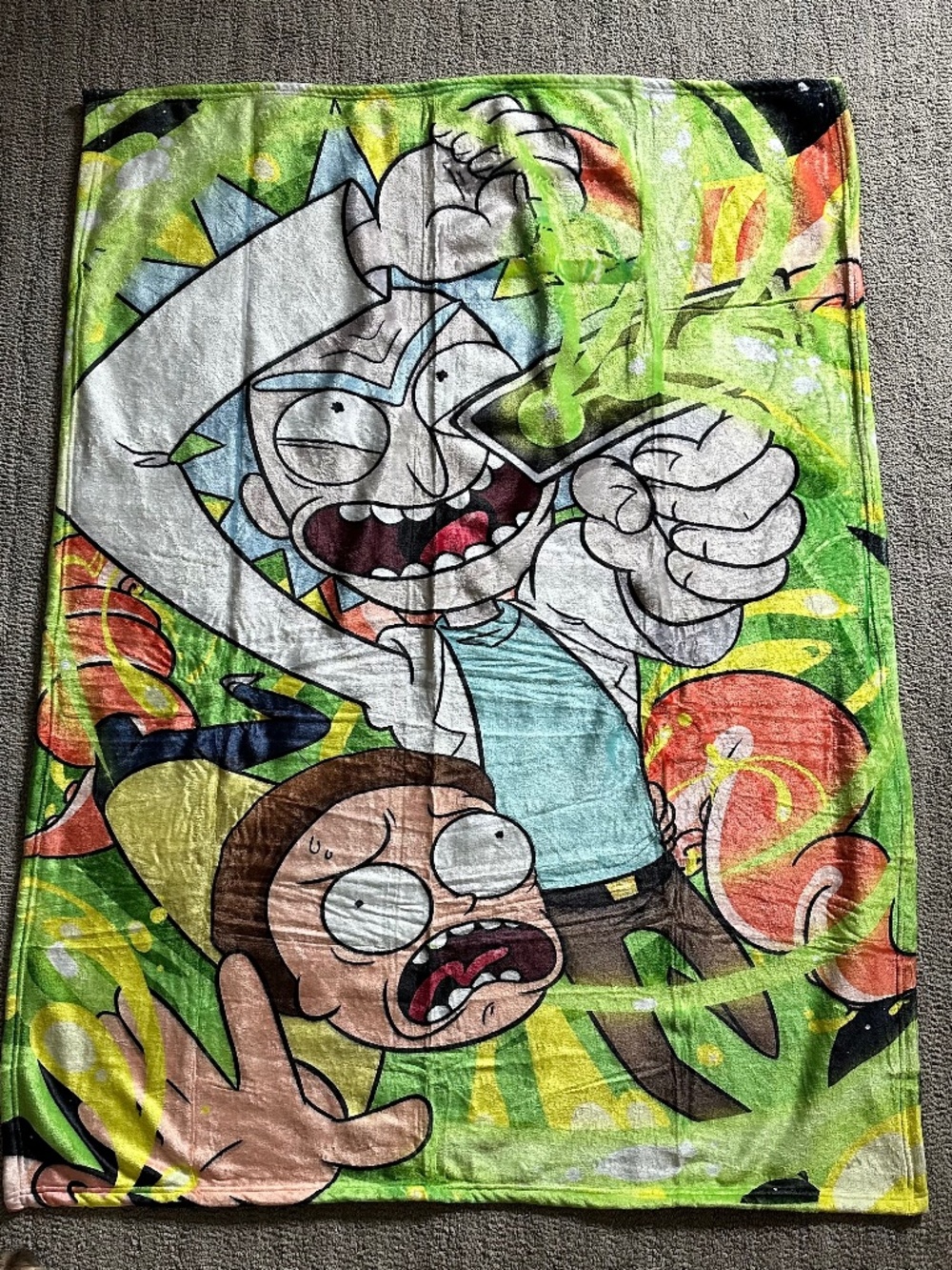 Rick and Morty Blanket